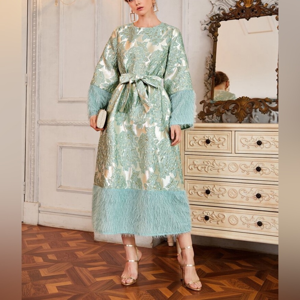 Elegant Jacquard Dress